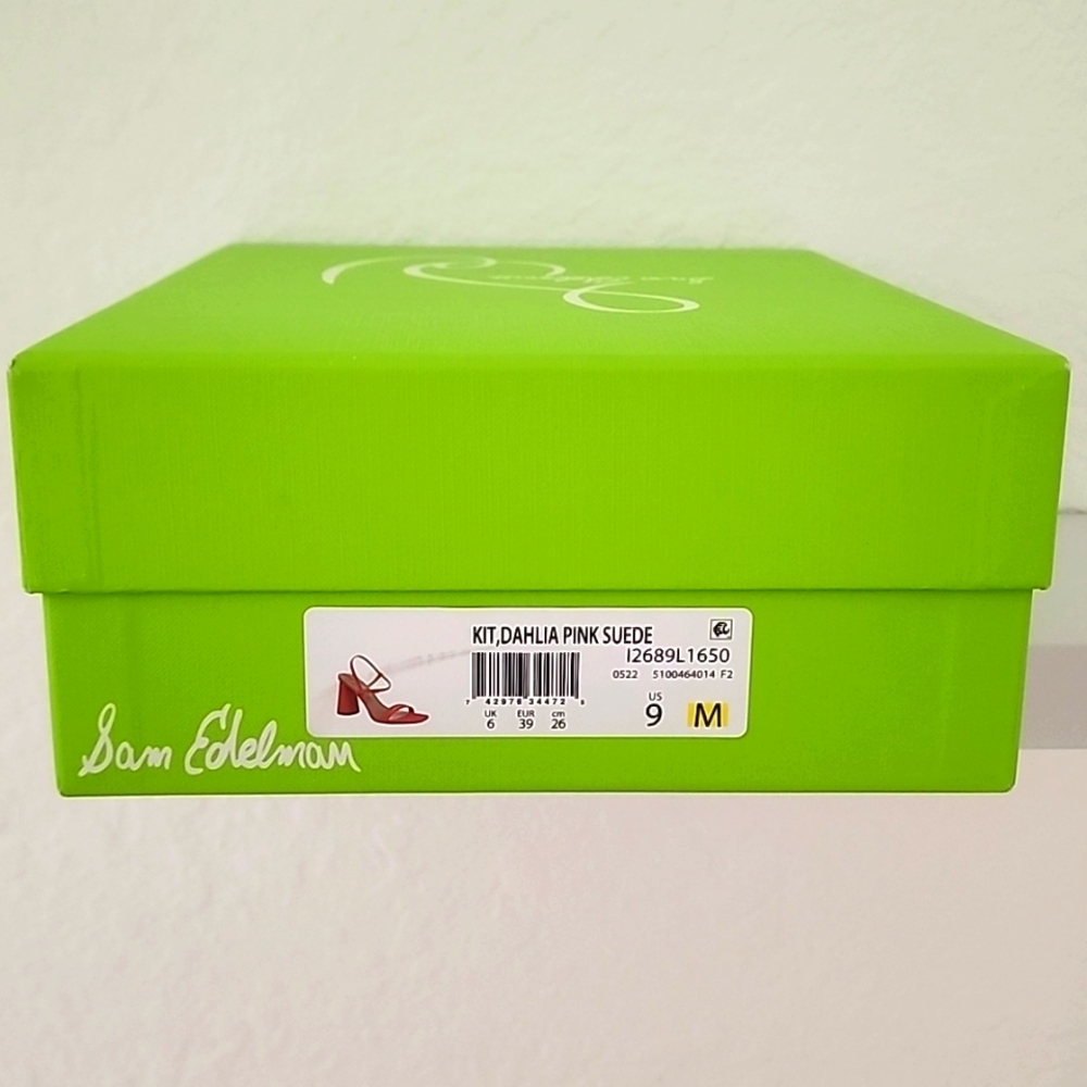 Sam Edelman Women's Kit Slingback, Block Heeled, Leather NIB Sandals. Size 9M - Picture 15 of 16